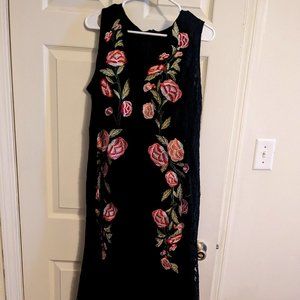 Embroidered High-Low Prom/Evening Dress Size L-XL